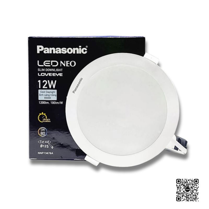 Đèn LED Âm Trần Panasonic Neo Slim 2G NNP73478A 12W | Đơn sắc